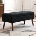 Tufted Storage Ottoman Bench - End of Bed, 43.3W x 17.7D x 18.9H, 300 lb Capacity