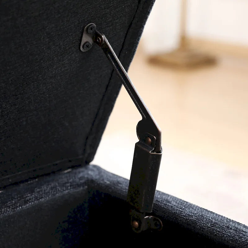 Tufted Storage Ottoman Bench - End of Bed, 43.3W x 17.7D x 18.9H, 300 lb Capacity