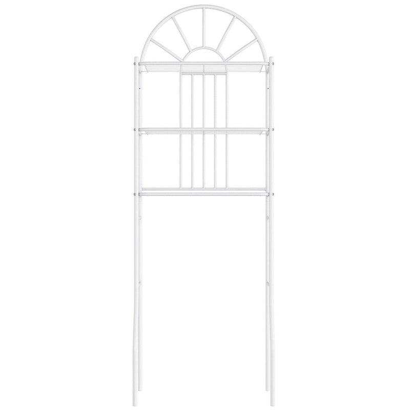 3-Tier Over-the-Toilet Bathroom Storage Shelf - White