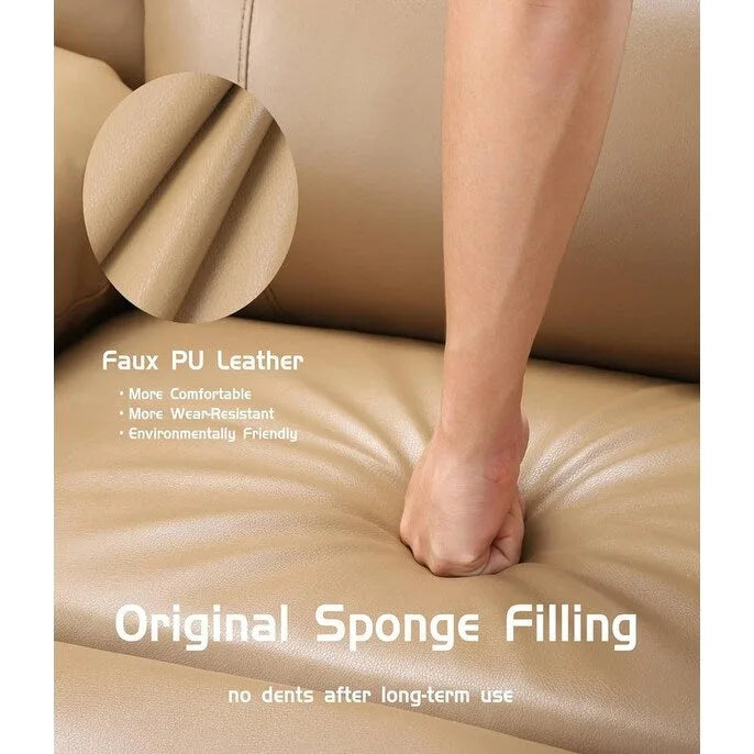 Leather Power Lift Recliner with Heat and 8-Point Massage - Medium or Large