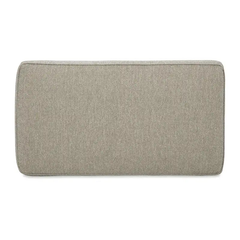 Gray Upholstered Ottoman
