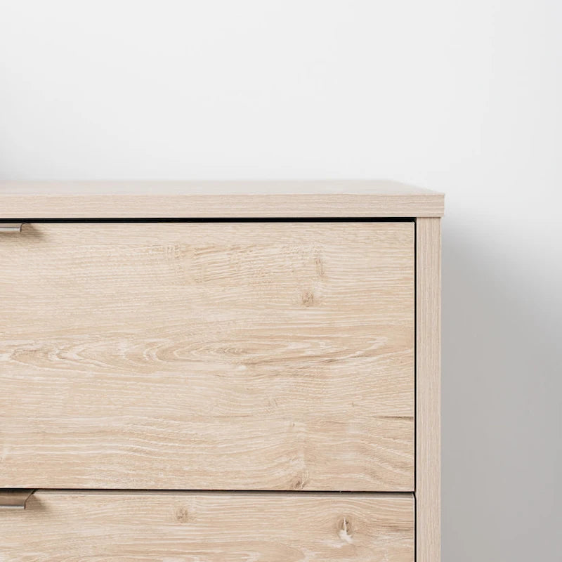 Brown Woodgrain Dresser with Smooth-Glide Drawers