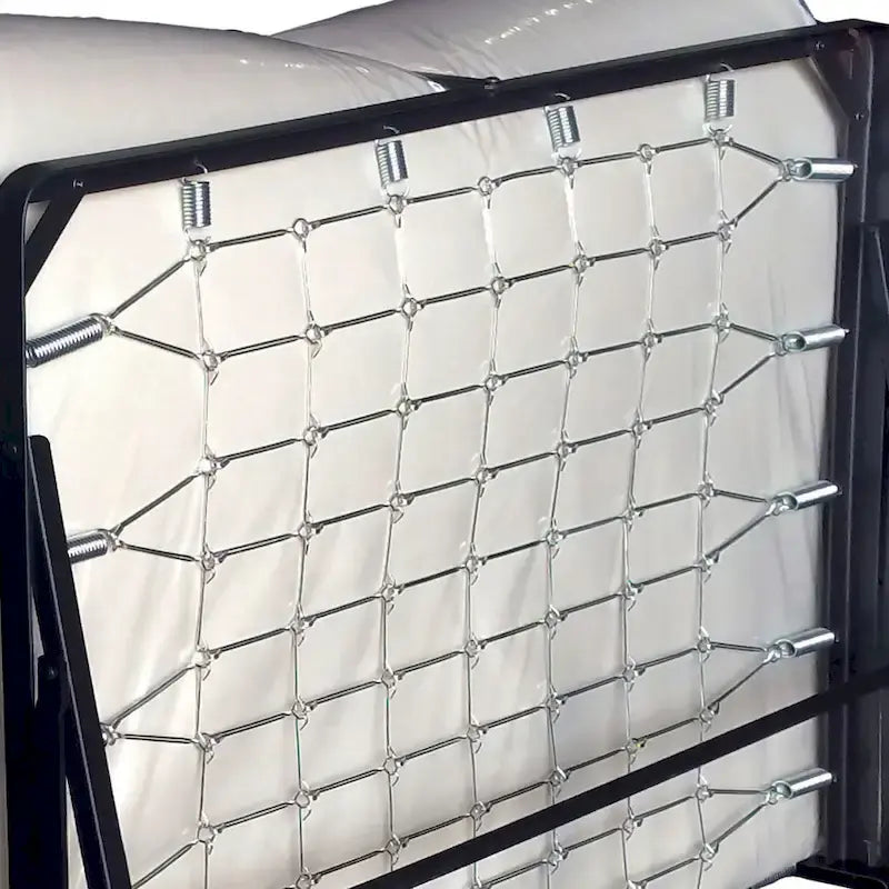 Contemporary Black 48" Steel Rollaway Bed with Mattress