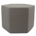 Solid Gray Hexagon Pouf / Floor Pillow
