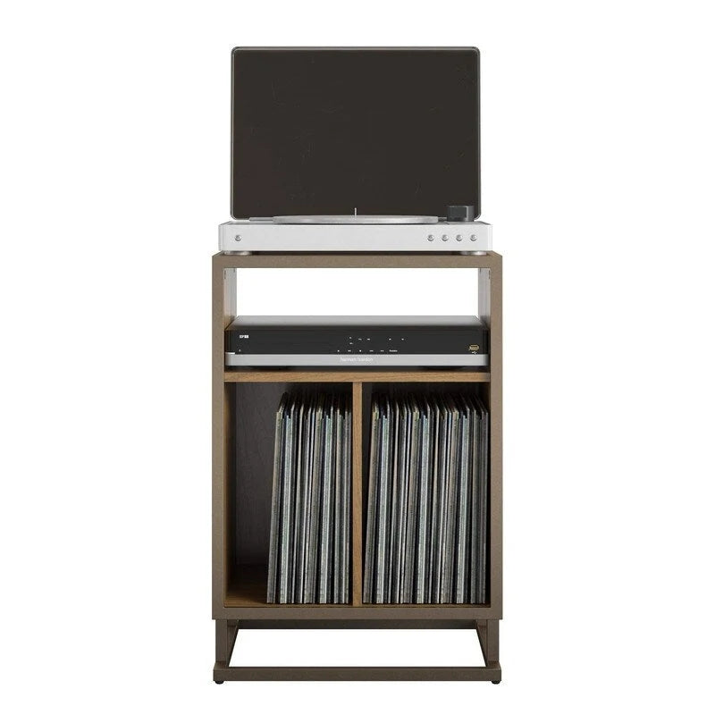 Turntable Stand with 3 Open Cubbies - 19W x 16.14D x 27.56H