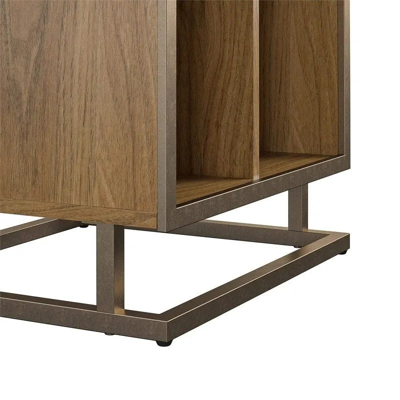 Turntable Stand with 3 Open Cubbies - 19W x 16.14D x 27.56H