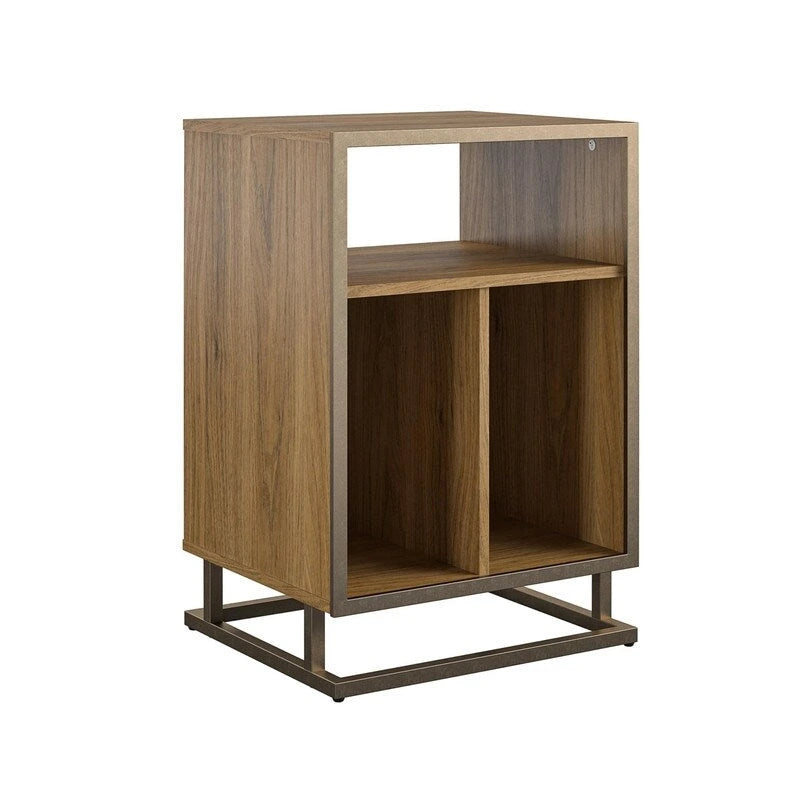 Turntable Stand with 3 Open Cubbies - 19W x 16.14D x 27.56H