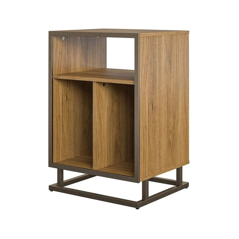 Turntable Stand with 3 Open Cubbies - 19W x 16.14D x 27.56H