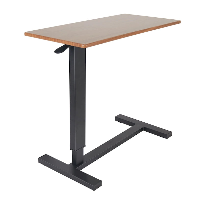 Rolling C-Shape Adjustable Height Laptop Side Table - 31.5W x 15.7D x 26-35H