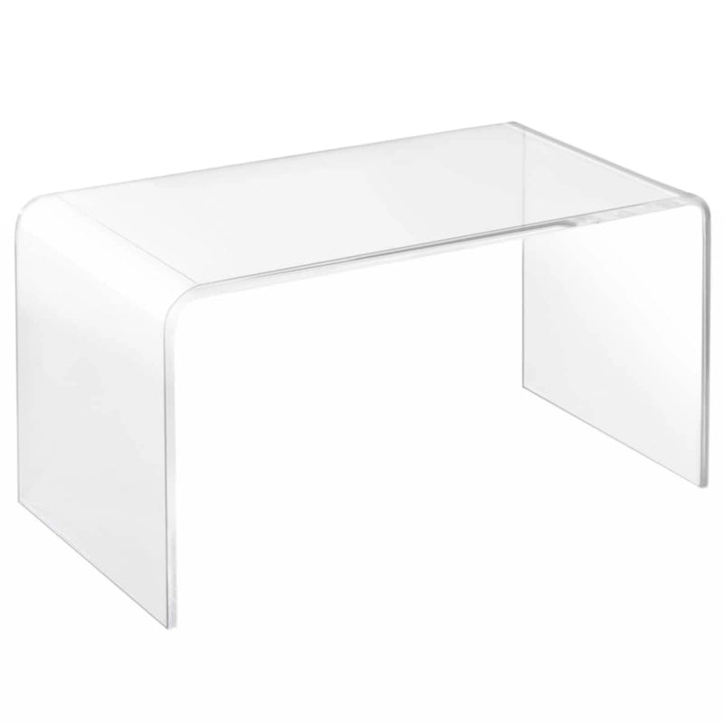 Clear Acrylic Waterfall Coffee Table - 32L x 16W x 16H, 110 lb Capacity