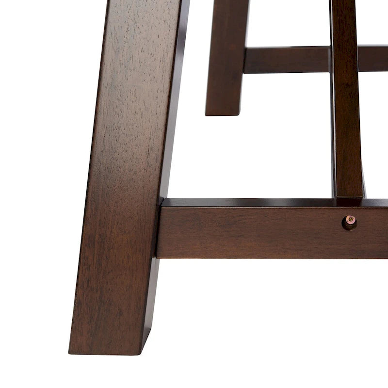 Acacia Wood Rectangle Dining Table - Rustic Finish with Splayed Legs, 57W x 36D x 30H